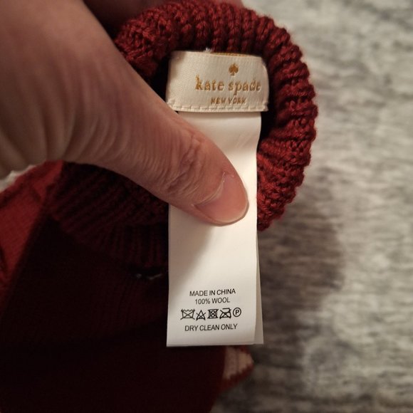 NWOT - Kate Spade - Blaze a trail- Fox hat & fox glove set - wool - one size - Picture 9 of 9